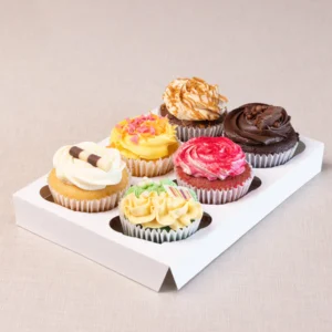 6 ASSORTED CUPCAKES