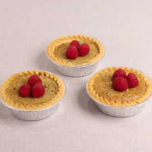 PISTACHIO AND RASPBERRY FRANGIPANE DESSERT