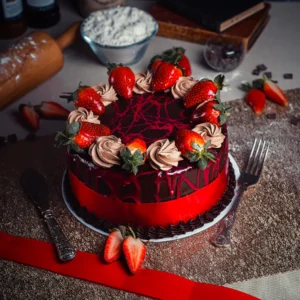 RED CHOCOLATE MARBLE CAKE