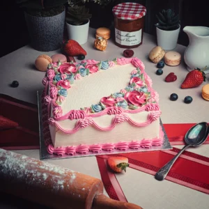 FLORAL FRESH CREAM CAKE