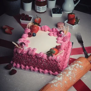 FRESH CREAM CAKE (PINK DÉCOR)