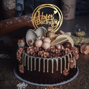 LOADED CHOCOLATE MOUSSE DRIP CAKE